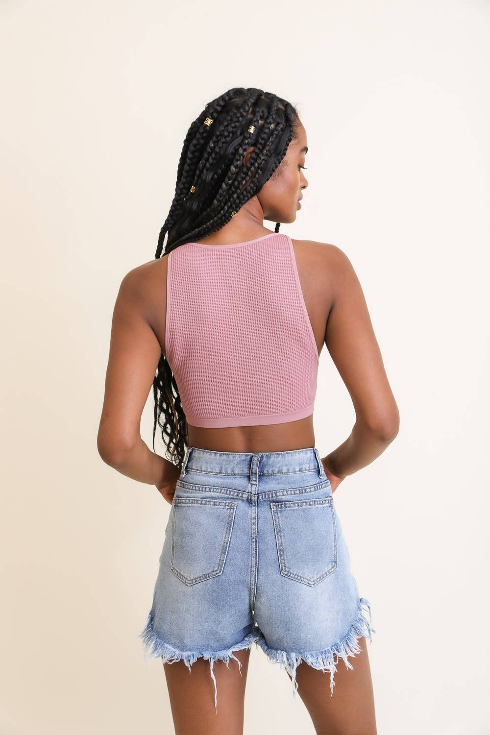 Trendy Waffle Knit Bralette β Relaxed Fit for Every Day πΏ