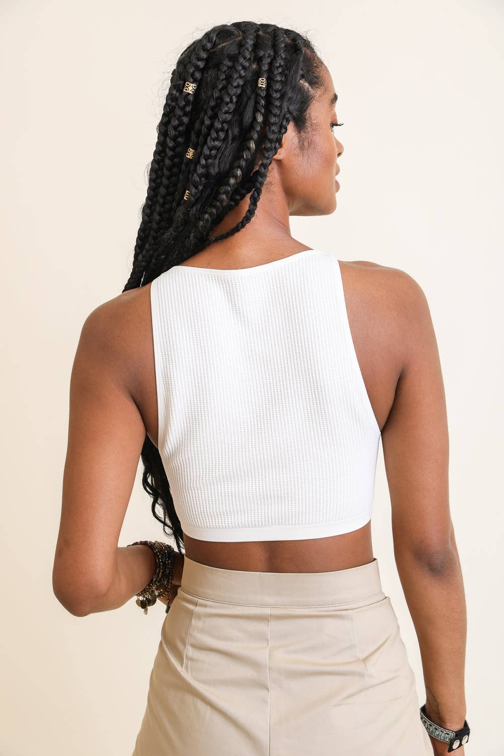 Trendy Waffle Knit Bralette β Relaxed Fit for Every Day πΏ