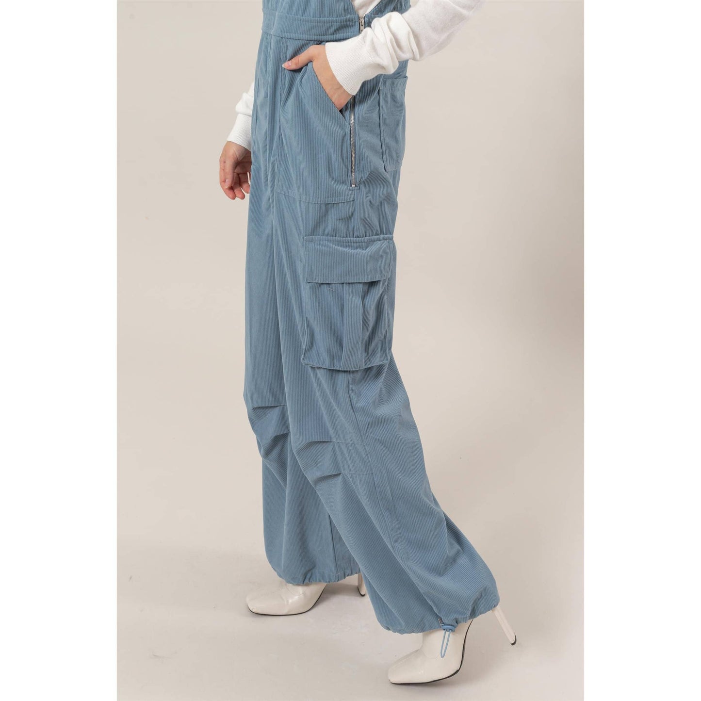 HF24F288-Corduroy Cargo Overalls