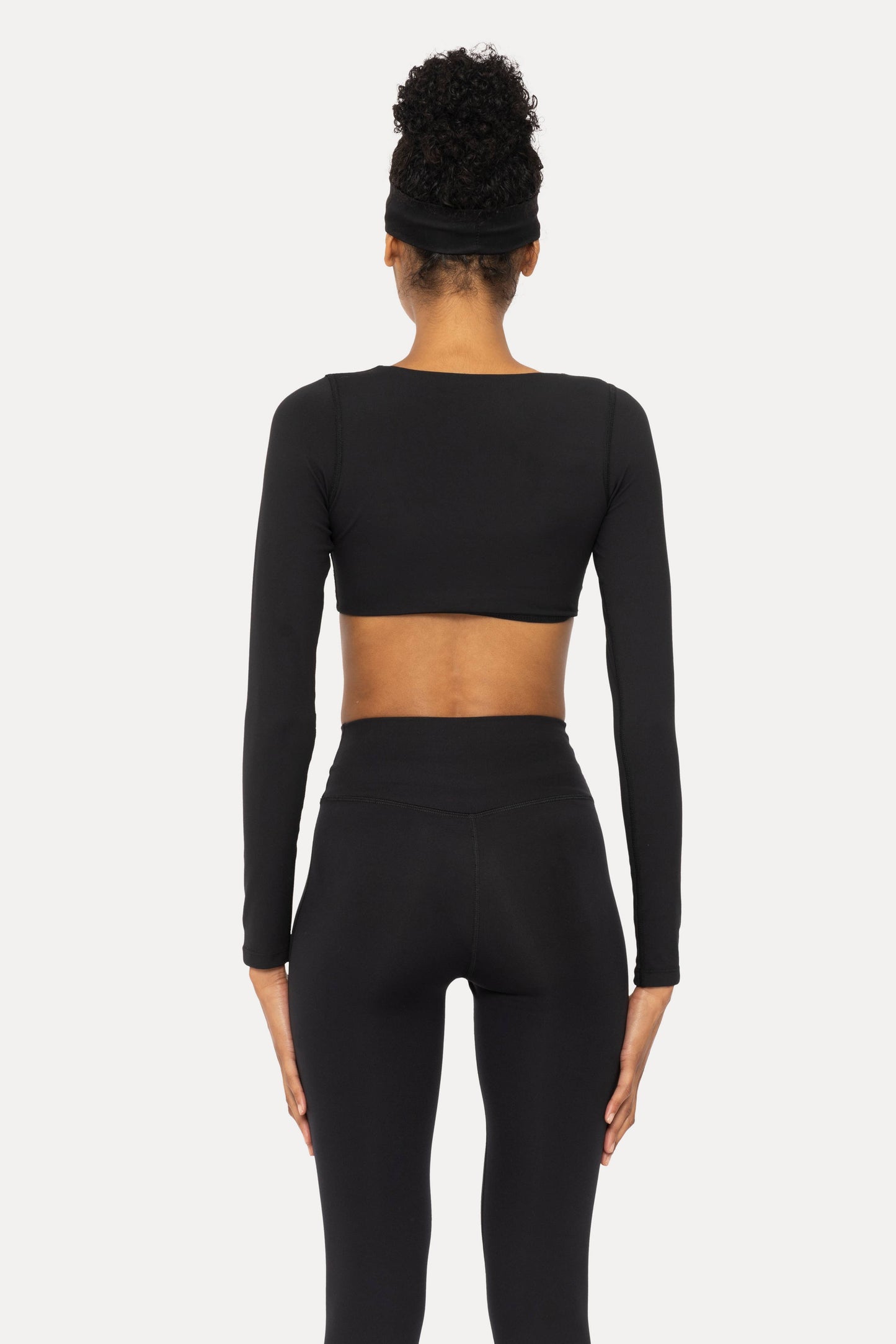 Micro Cropped Long Sleeve Active Top