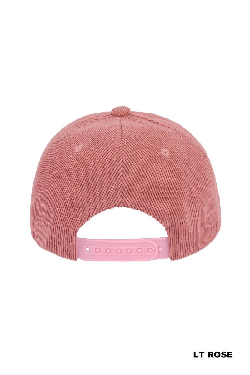 Rope Corduroy Snapback Hat